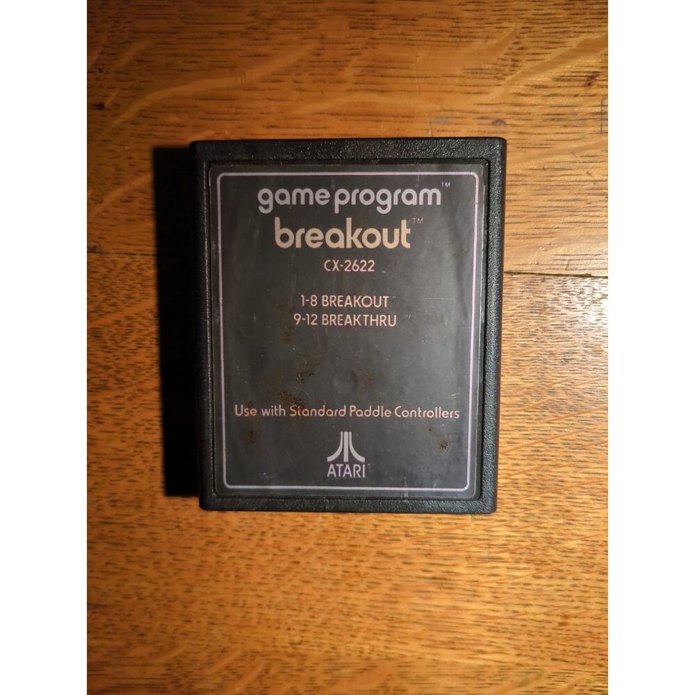 Breakout (Atari 2600, 1978) By Atari (Cartridge & Manual) NTSC #2
